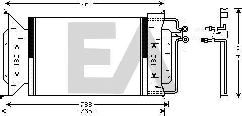 EACLIMA 30C14040 - Condensator, climatizare aaoparts.ro