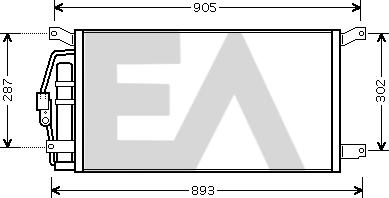 EACLIMA 30C14041 - Condensator, climatizare aaoparts.ro