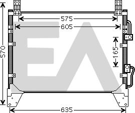 EACLIMA 30C20032 - Condensator, climatizare aaoparts.ro