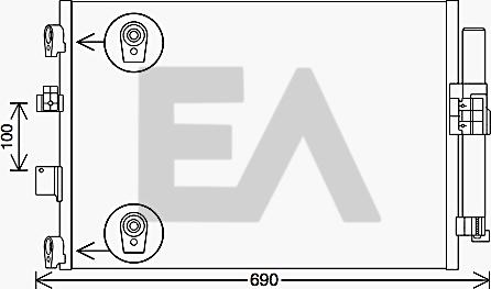 EACLIMA 30C22053 - Condensator, climatizare aaoparts.ro