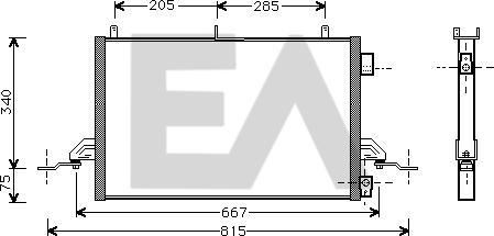 EACLIMA 30C22006 - Condensator, climatizare aaoparts.ro