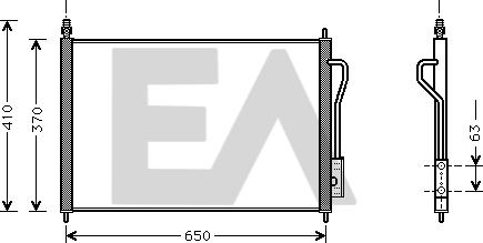 EACLIMA 30C22012 - Condensator, climatizare aaoparts.ro