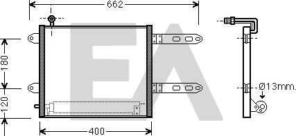 EACLIMA 30C77016 - Condensator, climatizare aaoparts.ro
