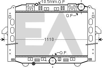 EACLIMA 31R45069 - Radiator, racire motor aaoparts.ro