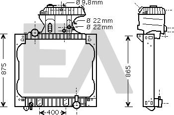 EACLIMA 31R47005 - Radiator, racire motor aaoparts.ro