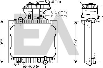 EACLIMA 31R47018 - Radiator, racire motor aaoparts.ro