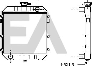 EACLIMA 31R54009 - Radiator, racire motor aaoparts.ro