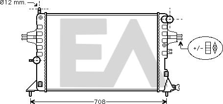 EACLIMA 31R54190 - Radiator, racire motor aaoparts.ro