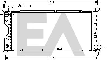 EACLIMA 31R54161 - Radiator, racire motor aaoparts.ro