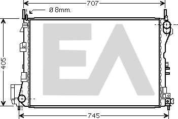 EACLIMA 31R54114 - Radiator, racire motor aaoparts.ro