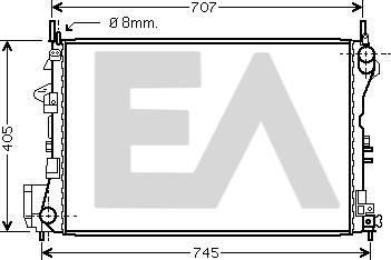 EACLIMA 31R54113 - Radiator, racire motor aaoparts.ro