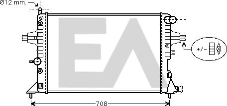 EACLIMA 31R54182 - Radiator, racire motor aaoparts.ro