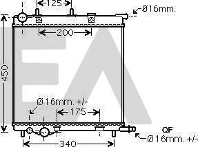 EACLIMA 31R55056 - Radiator, racire motor aaoparts.ro