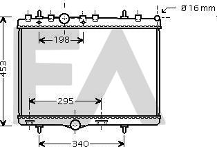 EACLIMA 31R55106 - Radiator, racire motor aaoparts.ro