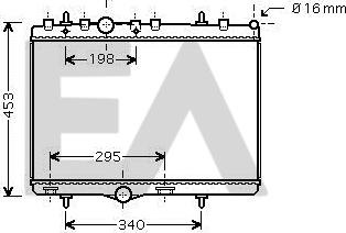 EACLIMA 31R55117 - Radiator, racire motor aaoparts.ro
