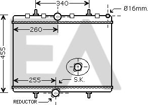 EACLIMA 31R55123 - Radiator, racire motor aaoparts.ro