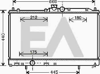 EACLIMA 31R51099 - Radiator, racire motor aaoparts.ro