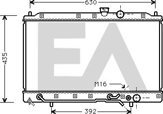 EACLIMA 31R51069 - Radiator, racire motor aaoparts.ro