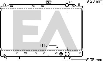 EACLIMA 31R51007 - Radiator, racire motor aaoparts.ro