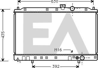 EACLIMA 31R51028 - Radiator, racire motor aaoparts.ro
