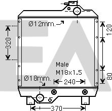 EACLIMA 31R53006 - Radiator, racire motor aaoparts.ro