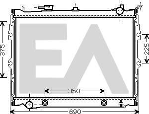 EACLIMA 31R52082 - Radiator, racire motor aaoparts.ro