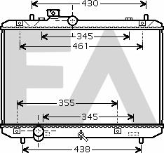 EACLIMA 31R69002 - Radiator, racire motor aaoparts.ro