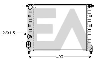 EACLIMA 31R60034 - Radiator, racire motor aaoparts.ro
