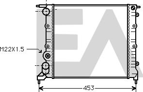 EACLIMA 31R60037 - Radiator, racire motor aaoparts.ro