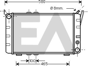 EACLIMA 31R61001 - Radiator, racire motor aaoparts.ro