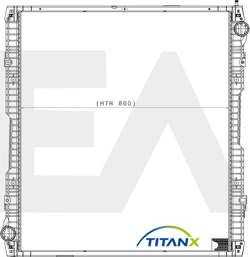 EACLIMA 31R63008T - Radiator, racire motor aaoparts.ro
