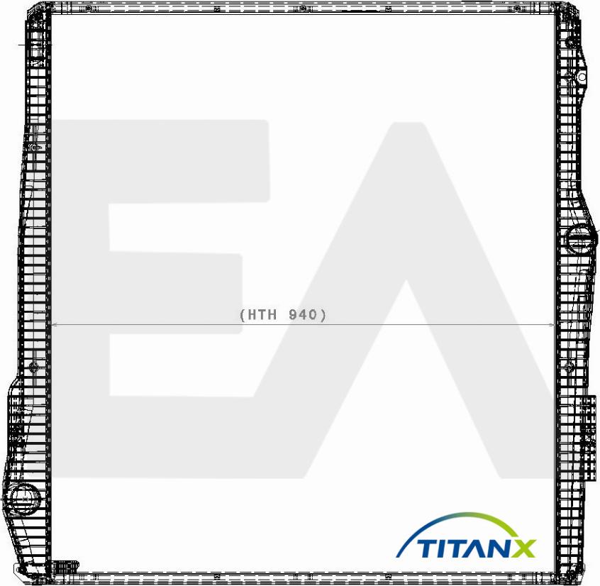 EACLIMA 31R63014T - Radiator, racire motor aaoparts.ro