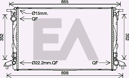 EACLIMA 31R02063 - Radiator, racire motor aaoparts.ro