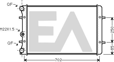 EACLIMA 31R02031 - Radiator, racire motor aaoparts.ro