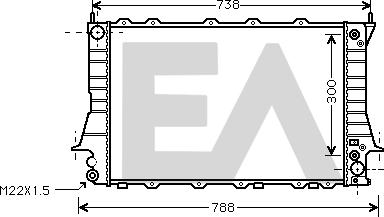 EACLIMA 31R02079 - Radiator, racire motor aaoparts.ro