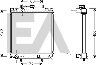 EACLIMA 31R19031 - Radiator, racire motor aaoparts.ro