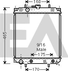 EACLIMA 31R19032 - Radiator, racire motor aaoparts.ro