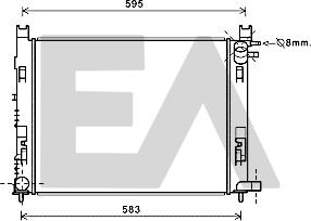 EACLIMA 31R15002 - Radiator, racire motor aaoparts.ro