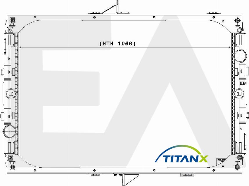 EACLIMA 31R16001T - Radiator, racire motor aaoparts.ro