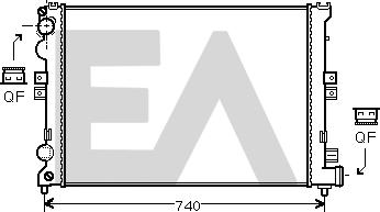 EACLIMA 31R10058 - Radiator, racire motor aaoparts.ro