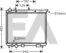 EACLIMA 31R10034 - Radiator, racire motor aaoparts.ro