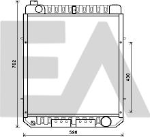EACLIMA 31R13012 - Radiator, racire motor aaoparts.ro