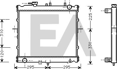 EACLIMA 31R36069 - Radiator, racire motor aaoparts.ro