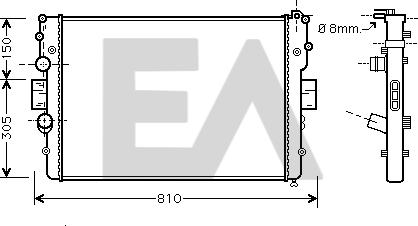 EACLIMA 31R30050 - Radiator, racire motor aaoparts.ro