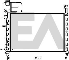 EACLIMA 31R25020 - Radiator, racire motor aaoparts.ro