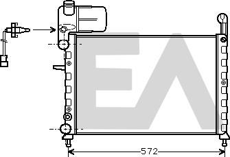 EACLIMA 31R25021 - Radiator, racire motor aaoparts.ro
