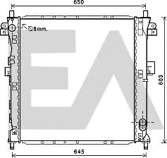 EACLIMA 31R20056 - Radiator, racire motor aaoparts.ro