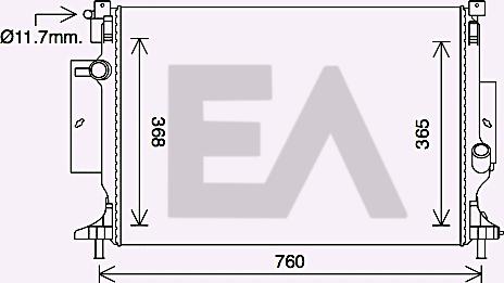 EACLIMA 31R22106 - Radiator, racire motor aaoparts.ro