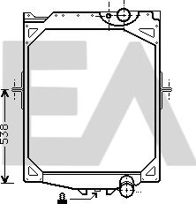 EACLIMA 31R76005 - Radiator, racire motor aaoparts.ro