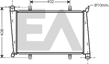 EACLIMA 31R78035 - Radiator, racire motor aaoparts.ro